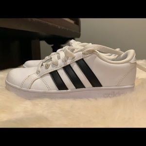 Girls white Adidas sneakers